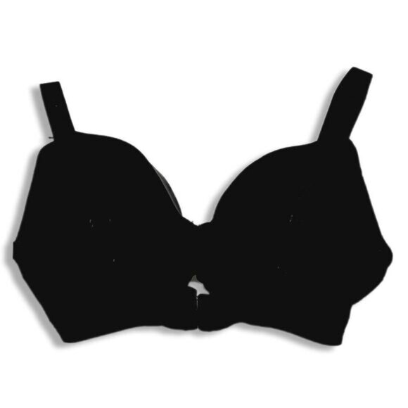 LINDEX Diva T-Shirt Bra Matte & Satin Smooth Full Coverage Black 42 DD - Picture 9 of 15